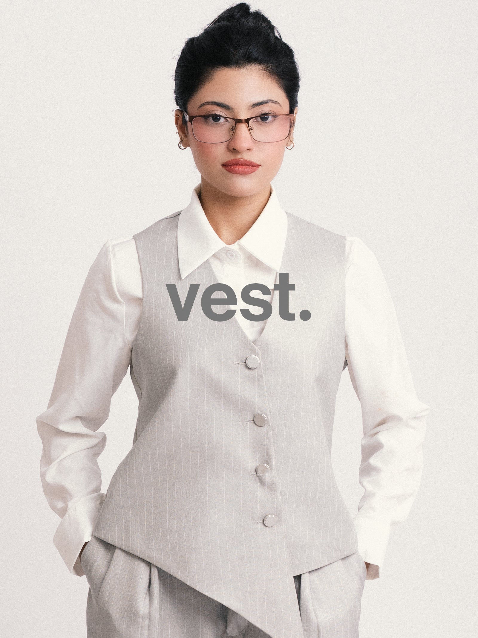 PINSTRIPE VEST (WOMEN)