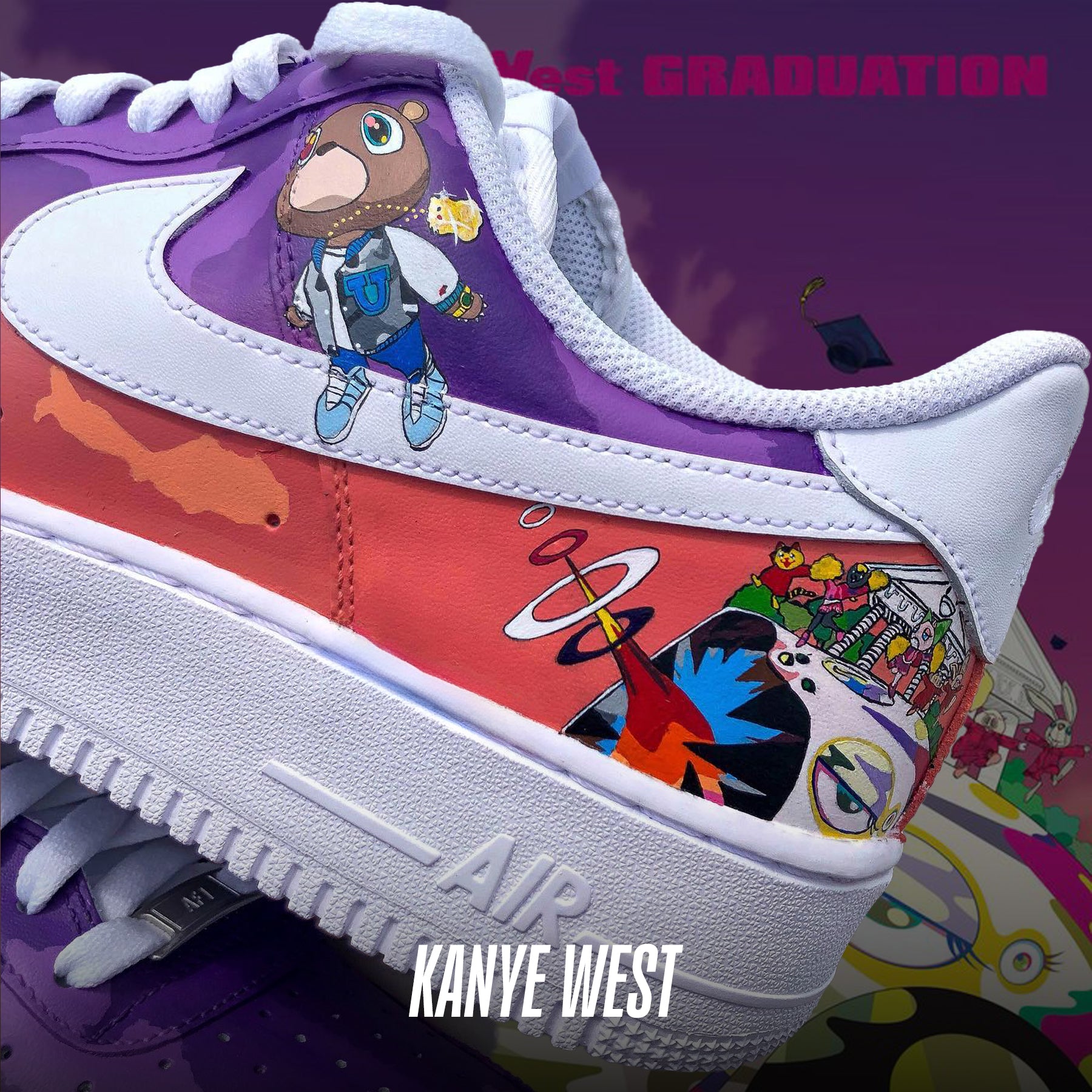 KanYe Air Force 1 Custom