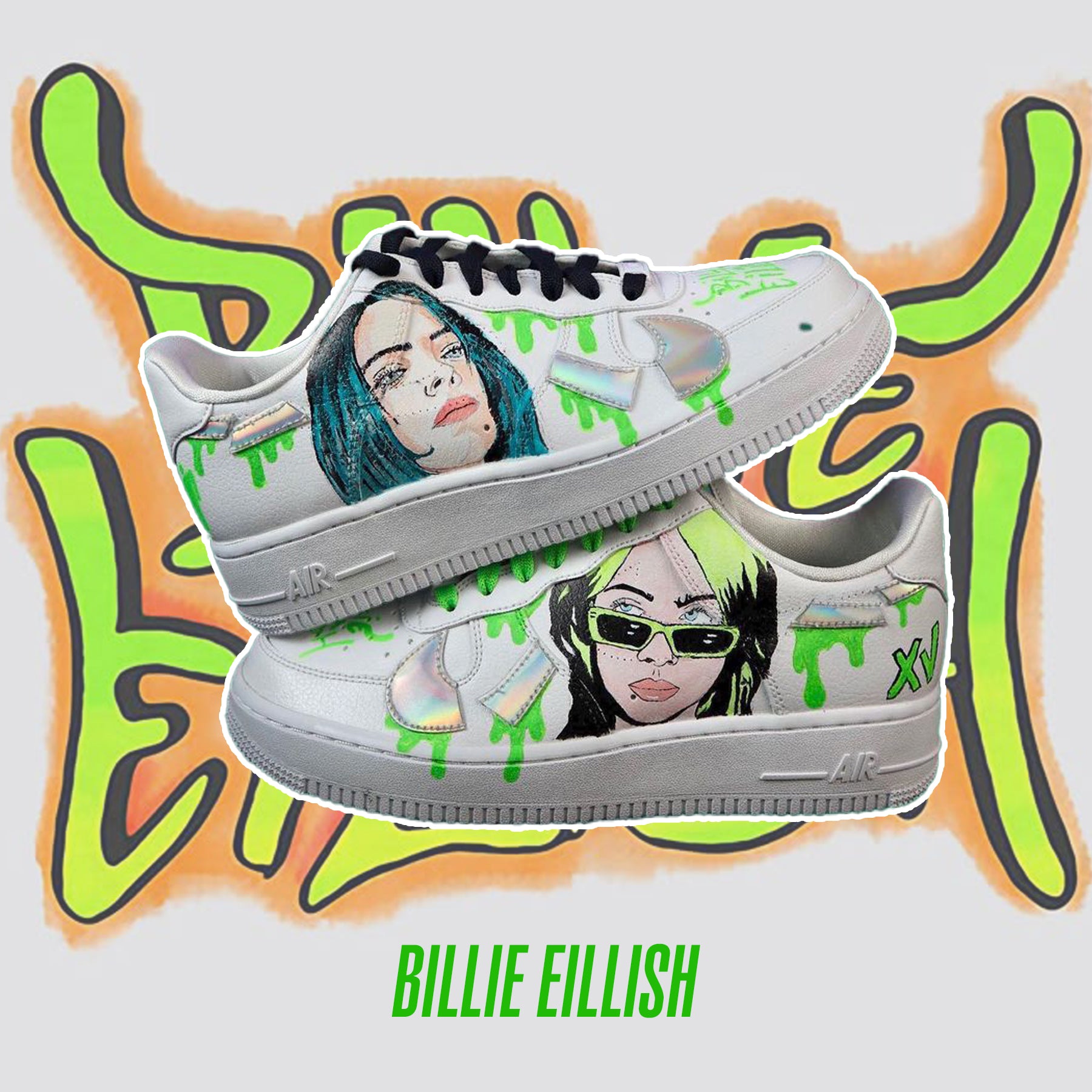 Billie Eilish Air Force 1 Custom