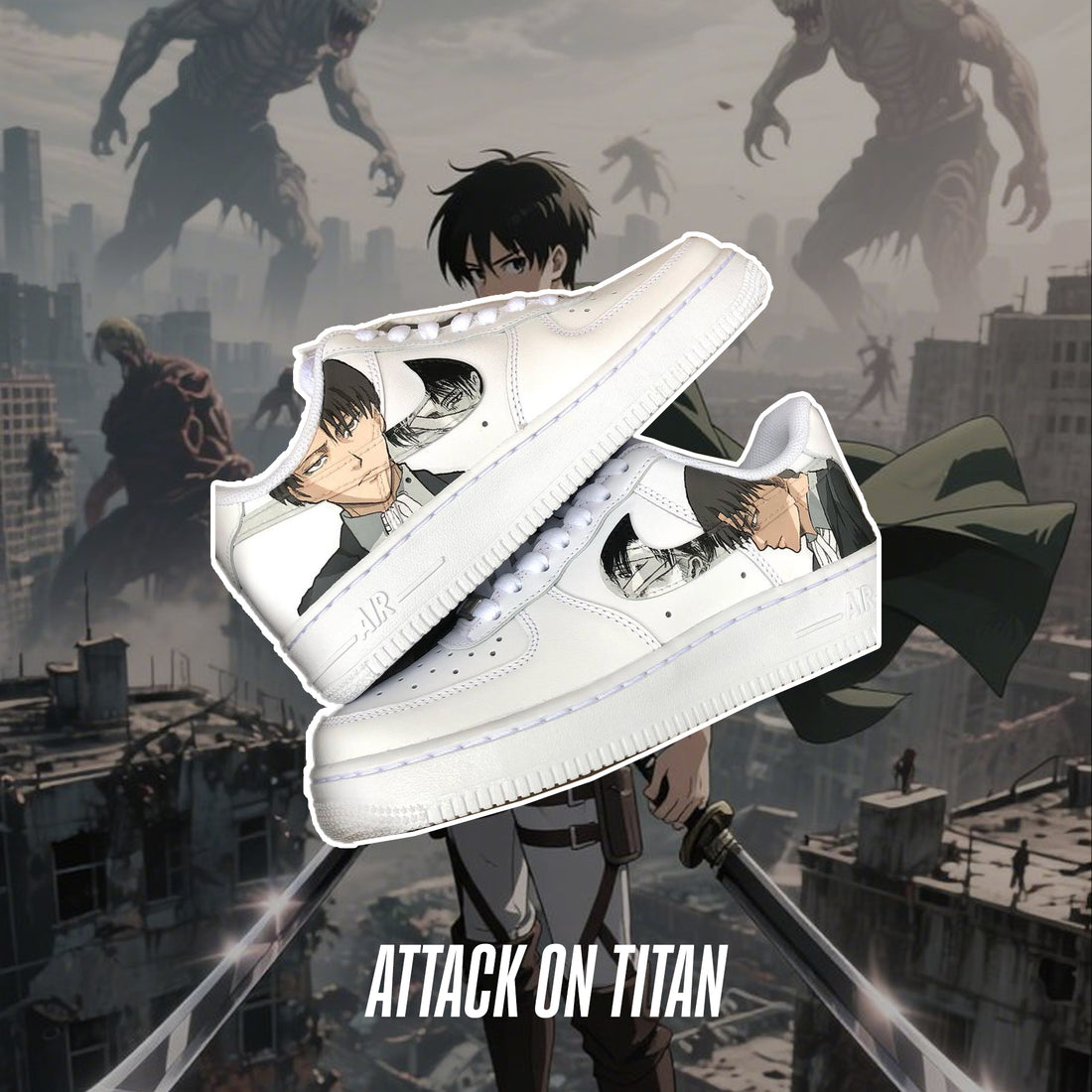Attack on Titan – Levi Air Force 1 Custom