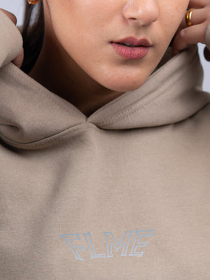 Cream Blank Hoodie