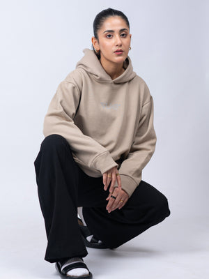 Cream Blank Hoodie