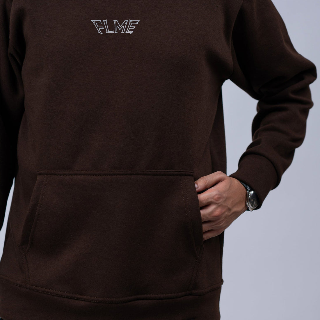 Mocha Brown Blank Hoodie
