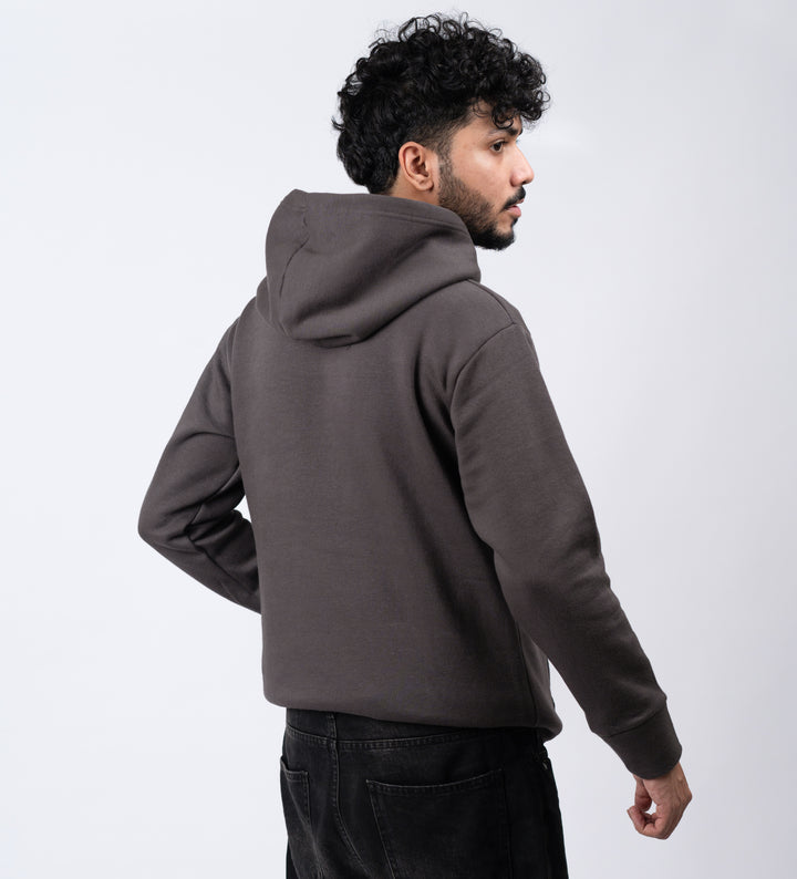 Metallic Grey Blank Hoodie