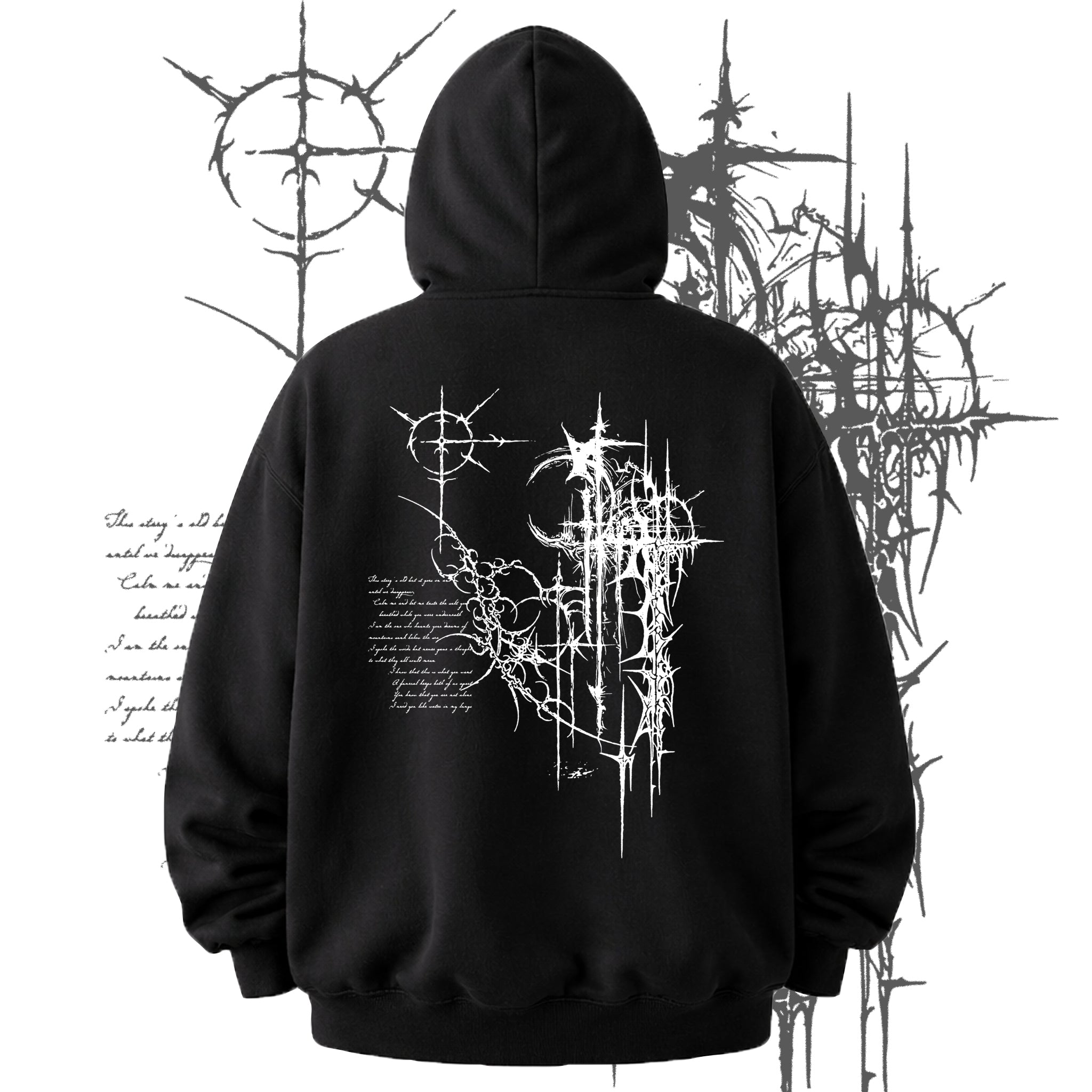 GOTHIC GOD OVERSIZED ZIPPER