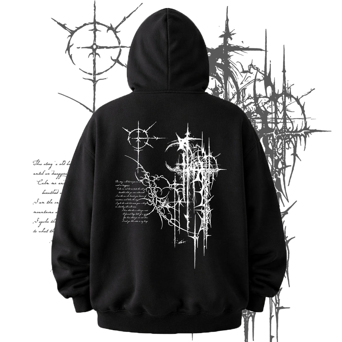 GOTHIC GOD OVERSIZED ZIPPER