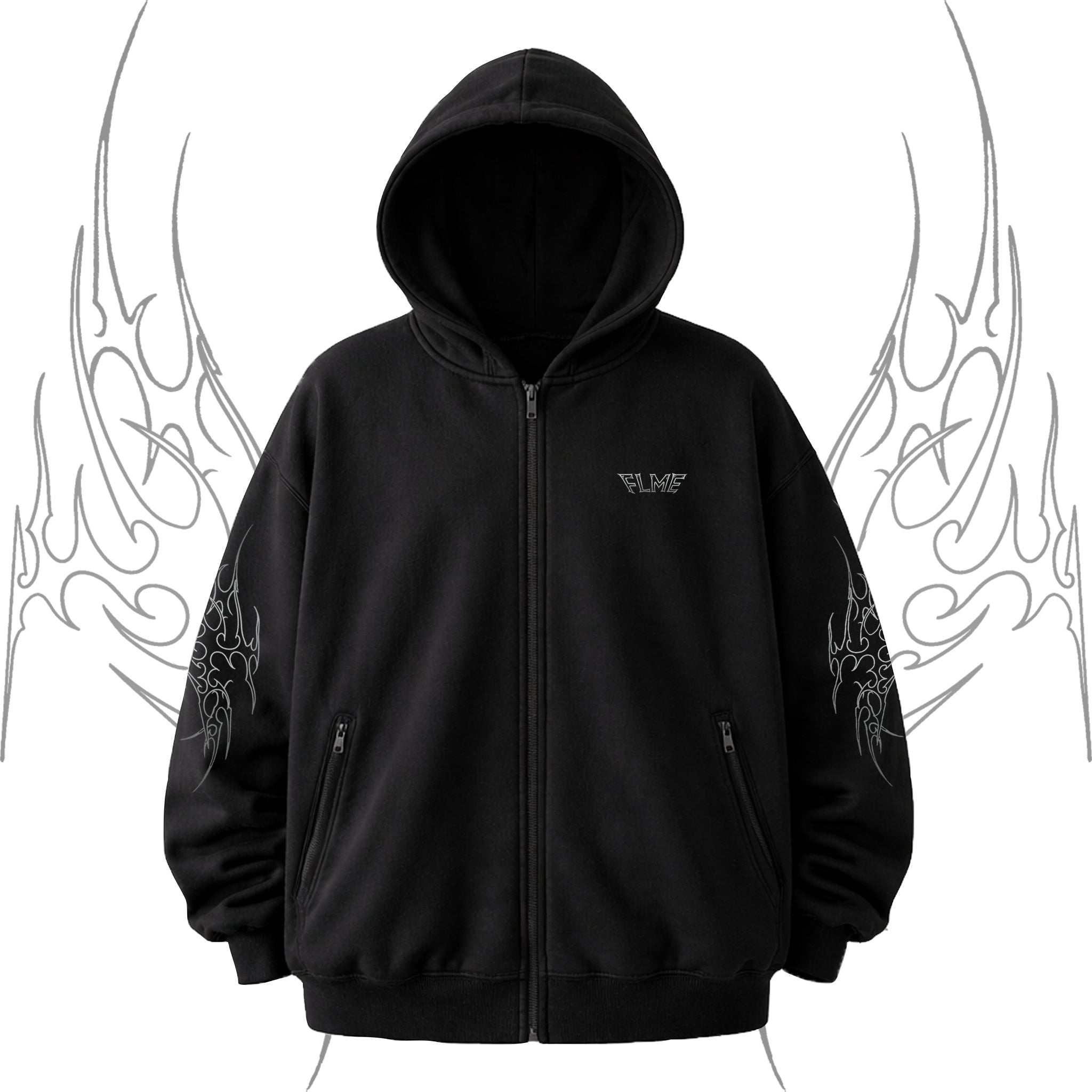 FLME FRUNGE OVERSIZED ZIPPER