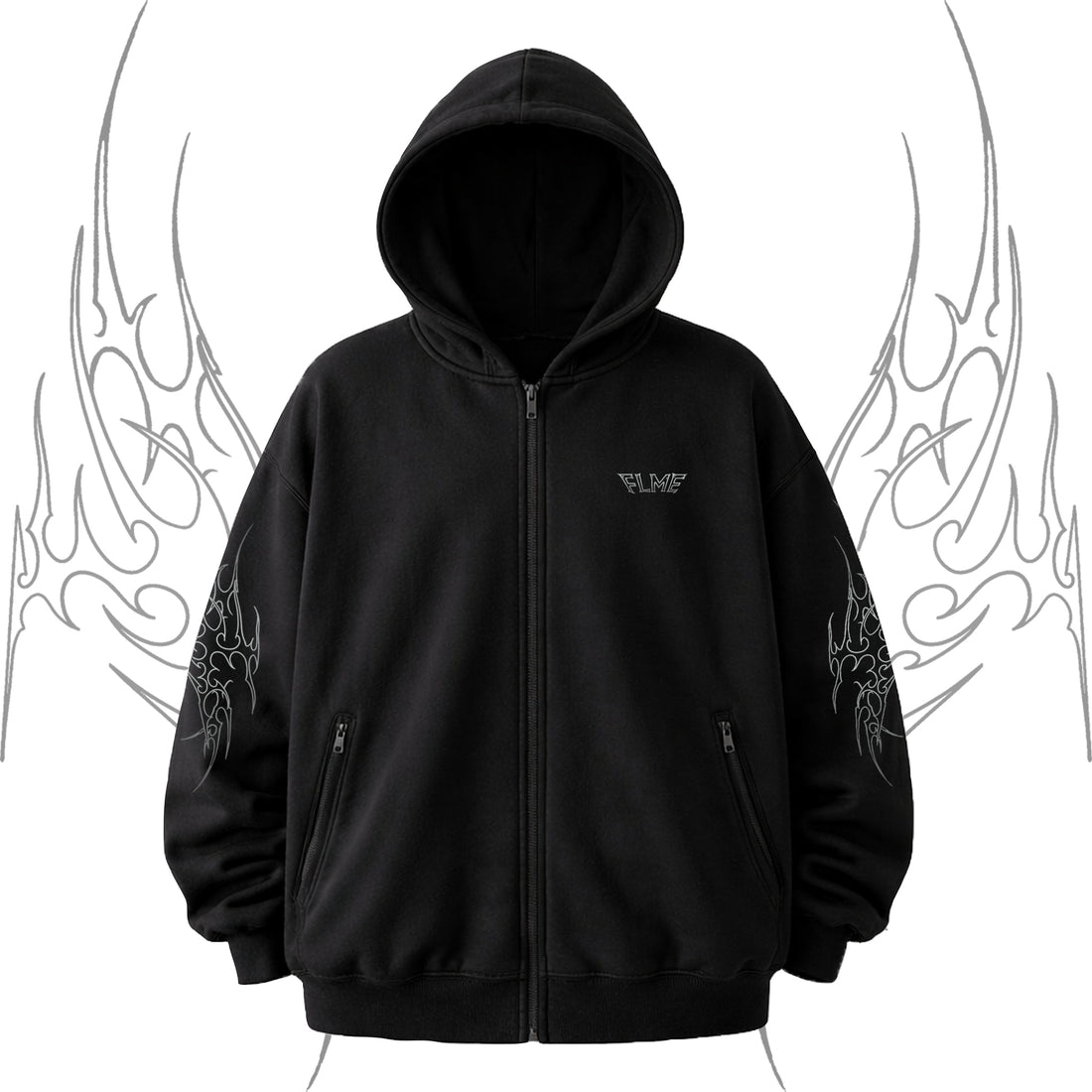 FLME FRUNGE OVERSIZED ZIPPER