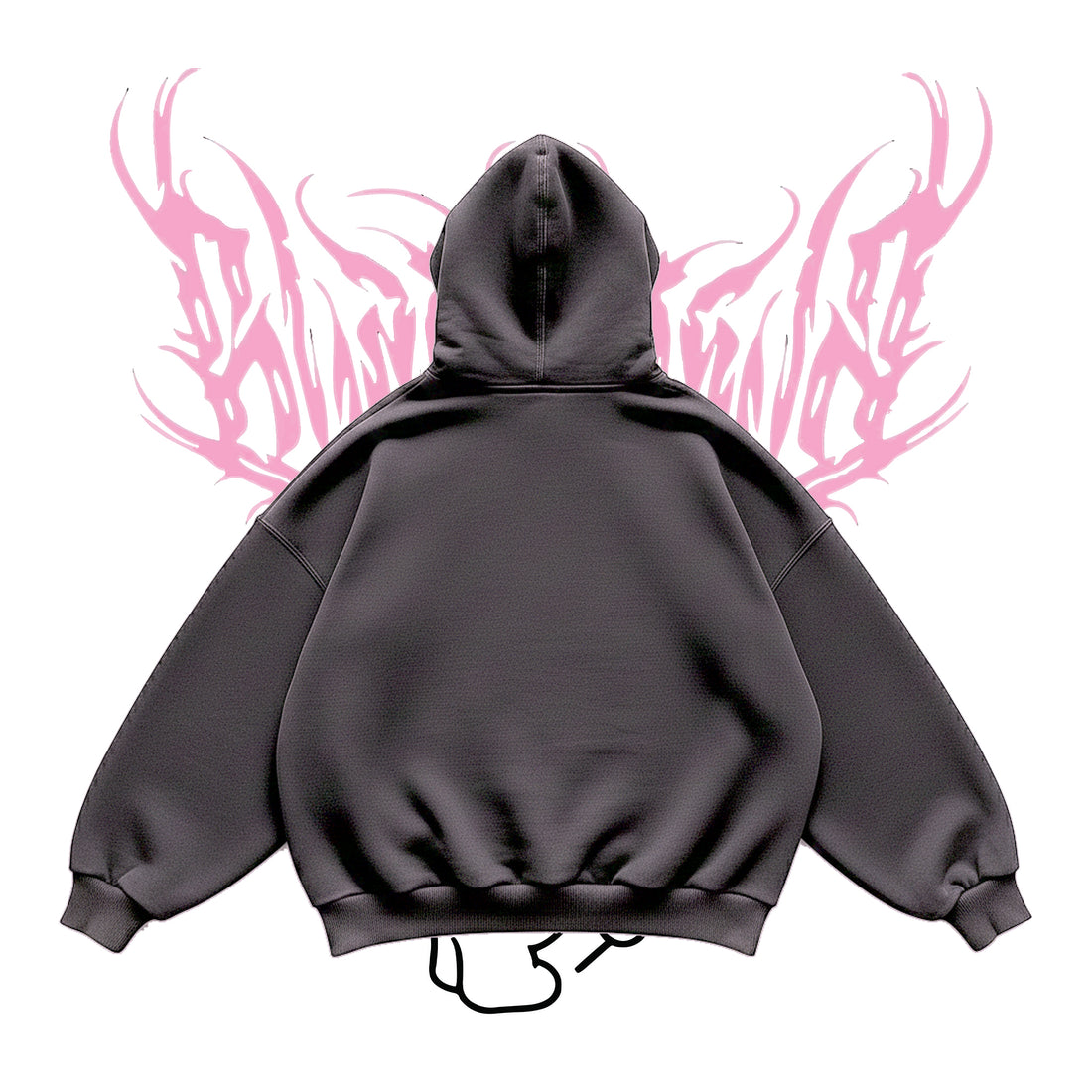 Kuromi Metallic Grey Hoodie