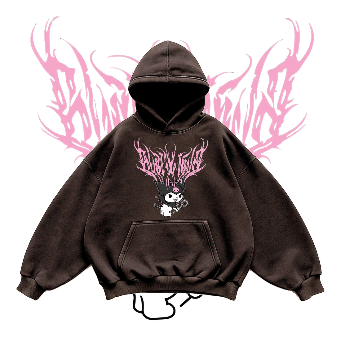 Kuromi Mocca Brown Hoodie