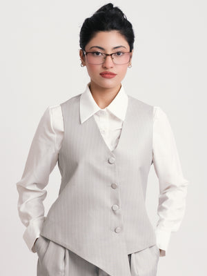FEMME NOIR PINSTRIPE VEST (WOMEN)