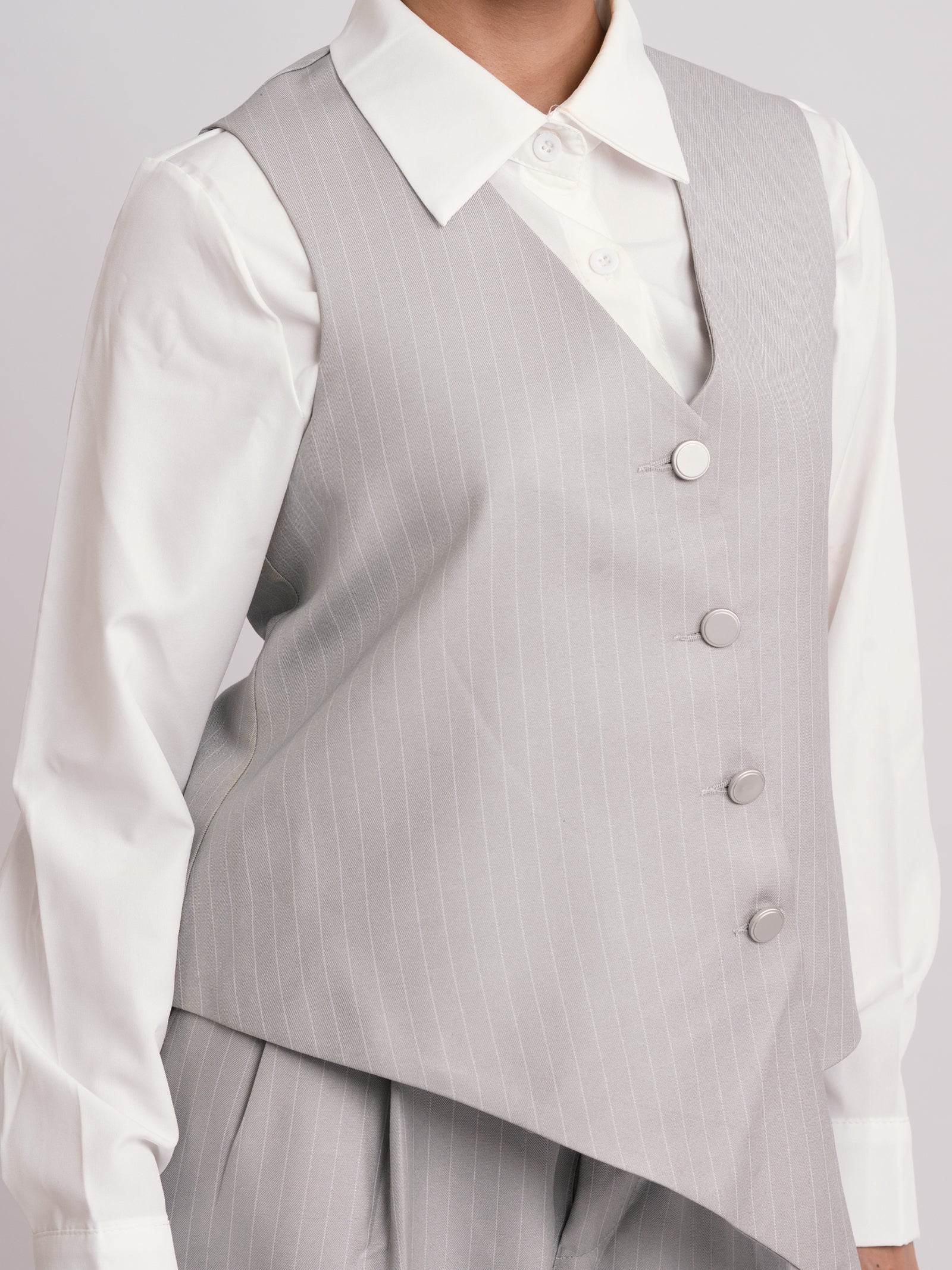 FEMME NOIR PINSTRIPE VEST (WOMEN)